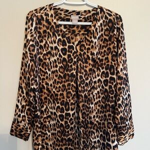Chico’s leopards print top